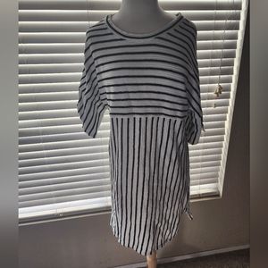 Max studio textured striped dress